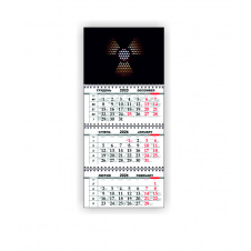 Календарь квартальный настенный Vivay 2026 Stalker 30x65 см Разноцветный (hub_o9wiuj)