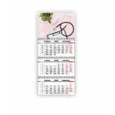 Календарь квартальный настенный Vivay 2026 Медицинский 30x65 см Разноцветный (hub_t0rfkl)