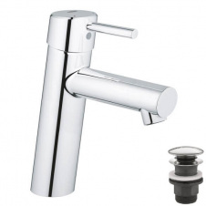Змішувач для раковини Grohe Concetto M-Size + нажимний донний клапан