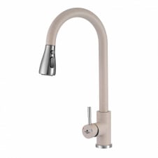 Змішувач для кухні Granado Campo Lux Avena з висувним виливом бежевий (gz0502L)