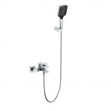 Змішувач для ванни Qtap Capricorn з душовим гарнітуром хром (QTCAP3060102C48222)