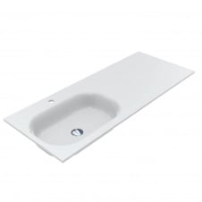 Умивальник Miraggio Lake 1250 L miramarble, білий глянцевий (8815428)