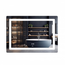 Дзеркало Lidz Kubis (KU2) 1000х800 з LED-підсвічуванням Touch, з антизапотіванням, з димером, рег. яскравості (LD78LF6141008048450)