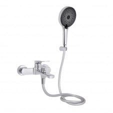 Змішувач для ванни Qtap Slavonice з душовим гарнітуром хром (QTSLV259CRM48034)