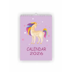 Календарь настенный Vivay 2026 Волшебный единорог А3 30x40 см Разноцветный (hub_p03sxz) Киев