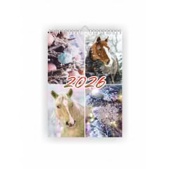 Календарь настенный Vivay 2026 Год лошади А4 30x20 см Разноцветный (hub_ci0812) Киев