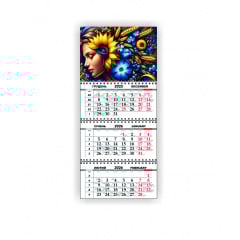 Календарь квартальный настенный Vivay 2026 Украина 30x65 см Разноцветный (hub_fldsoq) Киев