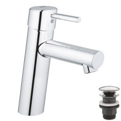 Змішувач для раковини Grohe Concetto M-Size + нажимний донний клапан Новое