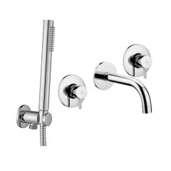 Комплект змішувачів для ванни Paffoni Light хром (KITLIG010BCR) Березно