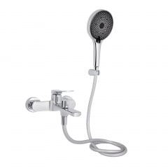 Змішувач для ванни Qtap Slavonice з душовим гарнітуром хром (QTSLV259CRM48034) Камень-Каширский