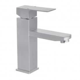 Змішувач для раковини Kroner KRP Edelstahl Kubus - ESG010 нікель (CV023009)