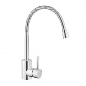 Змішувач для кухні Kroner KRP Edelstahl Klassisch - ESG035 - 1 з гнучким виливом нікель (CV023002)