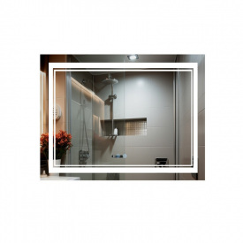 Дзеркало Qtap Cardinal (CA1) 1000х800 з LED-підсвічуванням, димером та антизапотіванням (QT0478C10080)