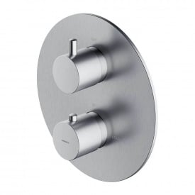Змішувач для ванни та душу прихованого монтажу з термостатом Omnires Y nickel (Y1236RONI)