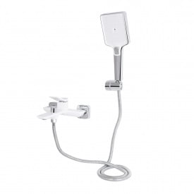 Змішувач для ванни Qtap Presto з душовим гарнітуром хром (QTPRE259CRW45579)