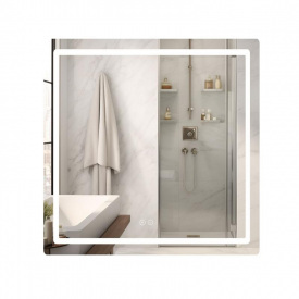 Дзеркало Qtap Mideya (MI2) 700х800 з LED-підсвічуванням, димером та антизапотіванням (QT2078DCF7080)