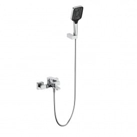 Змішувач для ванни Qtap Capricorn з душовим гарнітуром хром (QTCAP3060102C48222)