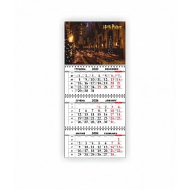 Календарь квартальный настенный Vivay 2026 Гарри Поттер 30x65 см Разноцветный (hub_3asdgr)
