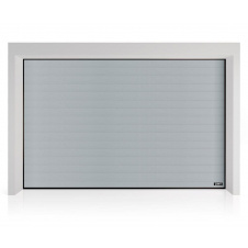 Промислові гаражні ворота Gant Plus Pro - панель Широка лінія, розмір 3600x3100 мм., колір Срібло RAL 9006. Ручне управління.