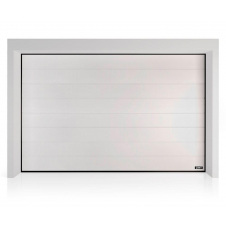 Промислові гаражні ворота Gant Plus Pro - панель Широка лінія, розмір 3600x2800 мм., колір Білий RAL 9010. Ручне управління.