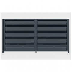 Ворота розпашні Твінго класичне (Антрацит) Енергодар