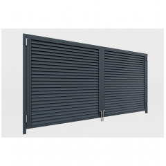 Ворота розпашні Твінго класичне (Антрацит) Енергодар