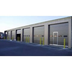 Секційні гаражні ворота Gant Plus Pro - панель Широка лінія, розмір 2500x2400 мм., колір Коричневий RAL 8014. Ручне управління. Київ