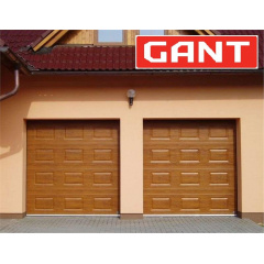 Промышленные гаражные ворота Gant Plus Pro размер 2400 х 2030 мм. (Филенка - под дерево) Торсион Киев
