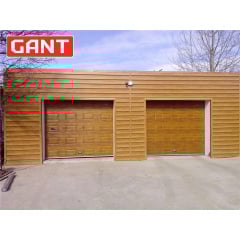 Промышленные гаражные ворота Gant Plus Pro размер 2400 х 2030 мм. (Филенка - под дерево) Торсион Киев