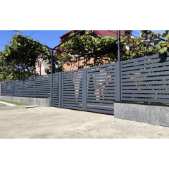 Ворота розпашні Ранчо класичне (Чорний) Самбір