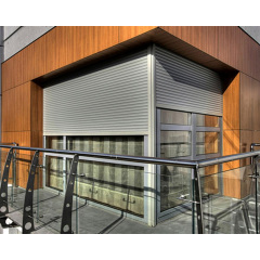 Захисні ролети Gant - профіль 39-й, розмір 1000x1000 мм., колір Срібло RAL 9006. Ручне управління. Київ