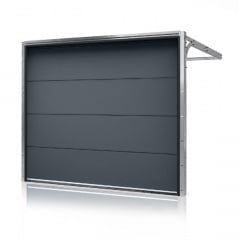 Промислові гаражні ворота Gant Plus Pro - панель Гладка, розмір 3200x2600 мм., колір Графіт RAL DB-703. Ручне управління. Київ