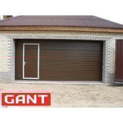 Cекційні Секційні гаражні ворота Gant Plus Pro розмір 2400 х 2030 мм. (Доска - покраска) Торсіон Вільнянськ