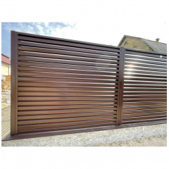 Паркан Жалюзі Лего (Темно-коричневий) Хмільник