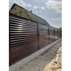 Паркан Жалюзі Лего (Темно-коричневий) Хмільник