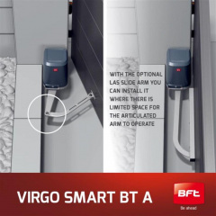 Комплект автоматики BFT VIRGO SMART BT A20 KIT для розпашних воріт, важільні Київ