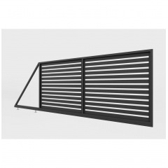 Ворота відкатні Ранчо класичне (Темно-коричневий) Самбір