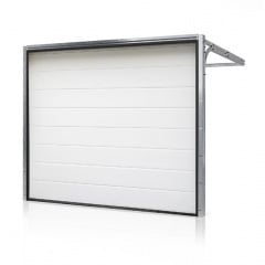 Промислові гаражні ворота Gant Plus Pro - панель Широка лінія, розмір 3500x2400 мм., колір Білий RAL 9010. Ручне управління. Київ