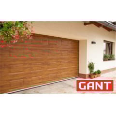 Cекційні Секційні гаражні ворота Gant Plus розмір 2400 х 2030 мм. (Фільонка - під дерево) Пружини розтягу Чернівці