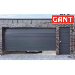 Секционные гаражные ворота Gant Plus размер 2400х2030 мм. (Широкая линия – покраска) Торсион Надворная