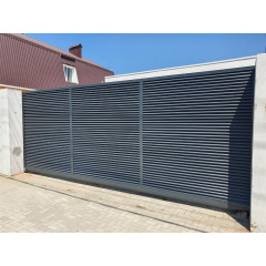 Ворота відкатні Твінго класичне (Темно-коричневий) Самбір