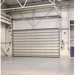 Промышленные гаражные ворота Gant Plus Pro - панель Широкая линия, размер 2500x2100 мм., цвет Коричневый RAL 8014. Ручное управление. Киев