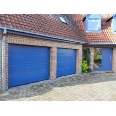 Промышленные гаражные ворота Gant Plus Pro - панель Широкая линия, размер 4000x3200 мм., цвет Голубой - Solent Blue. Ручное управление. Новояворовск