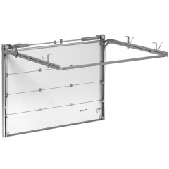 Секционные гаражные ворота Gant Plus размер 2400х2030 мм. (Широкая линия – под дерево) Торсион Киев