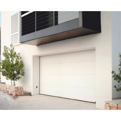 Секционные гаражные ворота Gant Plus - панель Широкая линия, размер 4500x3000 мм., цвет Белый RAL 9010. Ручное управление. Киев