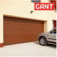 Промышленные гаражные ворота Gant Plus Pro размер 2400 х 2030 мм. (Широкая линия – под дерево) Торсион Михайловка