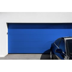 Промислові гаражні ворота Gant Plus Pro - панель Широка лінія, розмір 4000x3100 мм., колір Блакитний - Solent Blue. Ручне управління. Київ