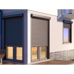 Захисні ролети Gant - профіль 55-й, розмір 2954x2205 мм., колір Коричневий RAL 8014. Ручне управління. Київ