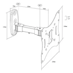 Крiплення настiнне X-DIGITAL STEEL SA225 чорний Київ