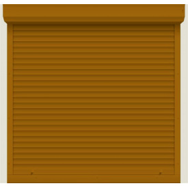 Захисні ролети Gant - профіль 39-й, розмір 1000x1000 мм., колір Золотий дуб. Ручне управління.